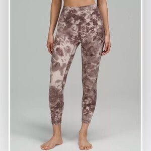 Lululemon Align HR Pant 25" size 12. Diamond dye Mink Berry Lunar Rock Shadow